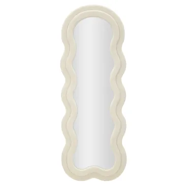 LUSTRO ZAWIESZANE TEDDY KREMOWE 60X4X160 cm (WYMIAR LUSTRA 39X137 cm)